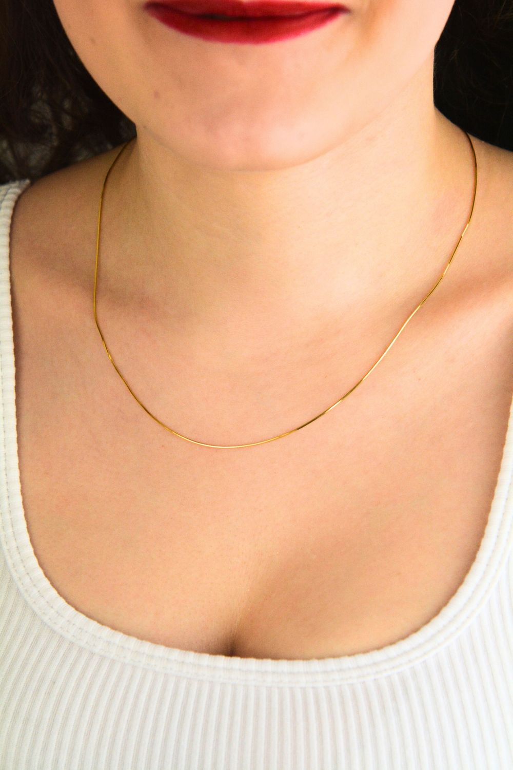 Złoty łańcuszek Linka 585 – subtelny z błyszczącą powierzchnią.jpg